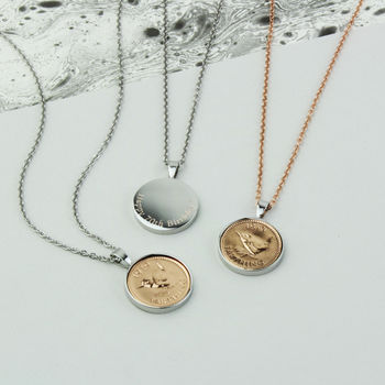 1942 80th Personalised Farthing Necklace, 5 of 10