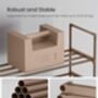 Shoe Rack Shelves Stackable Shoe Storage Organiser, thumbnail 5 of 7
