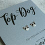 Top Dog French Bulldog Silver Earrings, thumbnail 1 of 5