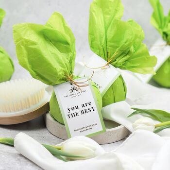 You Are The Best Eucalyptus, Lemon Bath Bomb Refreshing Soak, 3 of 4