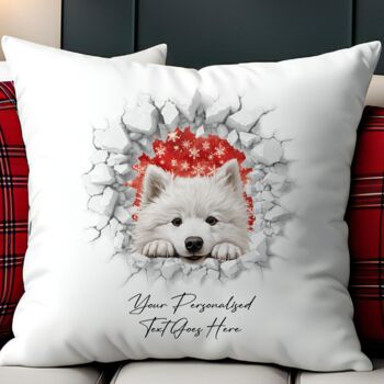 Personalised Christmas Samoyed Break Through, 5 of 10
