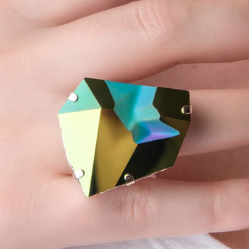 Crystal Statement Ring, 3 of 5