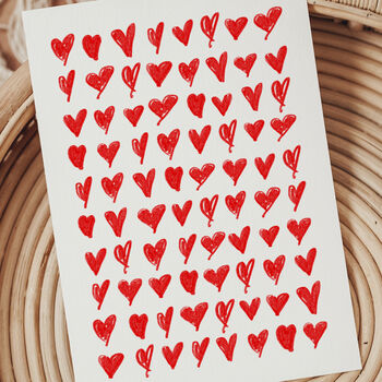'Love Hearts' Card, 2 of 2