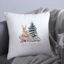 Personalised First Christmas Bunny Cushion, thumbnail 1 of 2