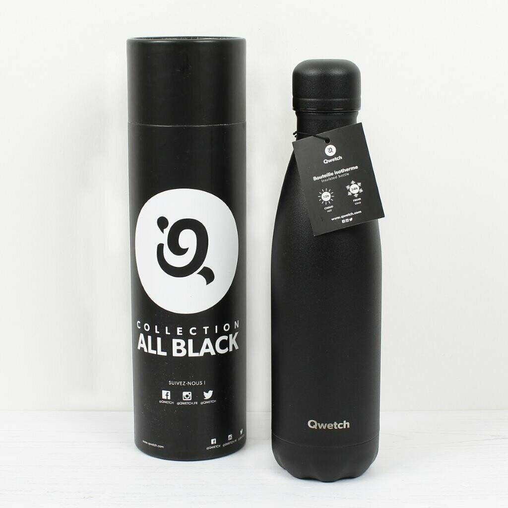All Black Collection Insulated Stainless Steel Bottles, 1 of 6