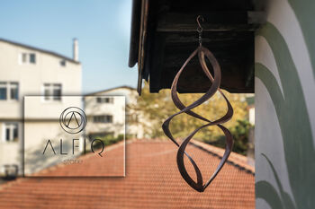 Handmade Copper Infinity Wind Spinner – Outdoor Copper Art, 2 of 5