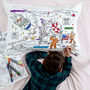 Space Pillowcase Kit + 10 Pens, Colour In And Learn, thumbnail 5 of 7