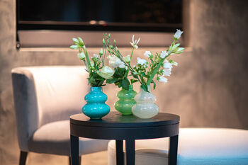 Skrzyszow Glass Vase Small Dark Green, 2 of 12