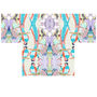 Silk Crepe De Chine Kimono, Hand Drawn Parrot Design, thumbnail 3 of 3