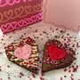 Valentines Sharing Brownie Hearts Gift Gluten Free, thumbnail 1 of 2