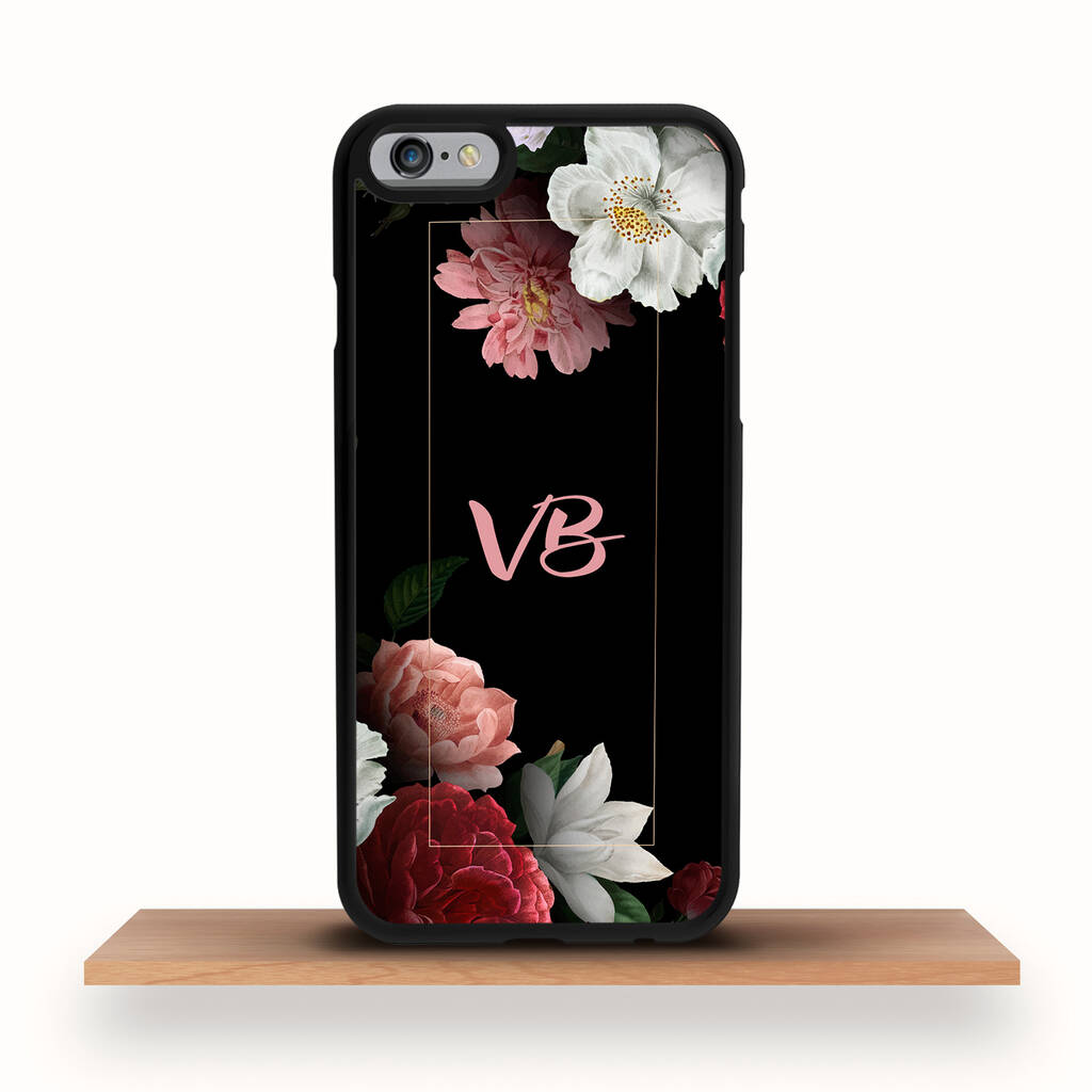 iPhone Case Personalised Art Deco Flowers By Crank