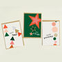 Merry And Bright Christmas Card Six Pack, thumbnail 1 of 4