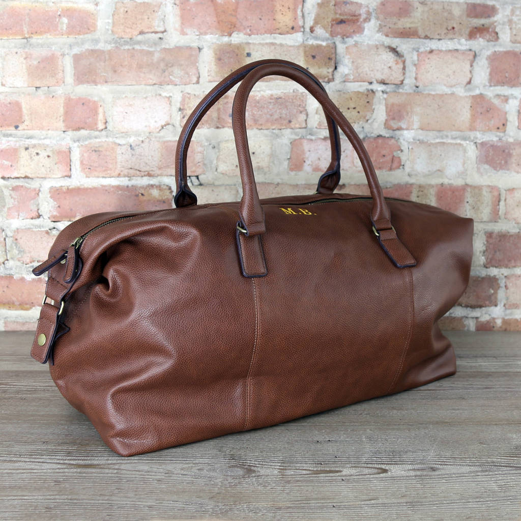 mens personalised holdall