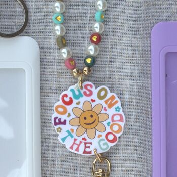 Thank You Teacher Lanyard With Colourful Card Holder – End Of Term Gift, 6 of 8