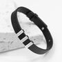 Personalised Men's Tag Leather Bracelet, thumbnail 1 of 8