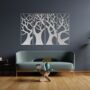 Modern Four Panel Metal Tree Wall Art Decoration, thumbnail 5 of 11