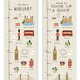 Personalised London Height Chart, thumbnail 6 of 6