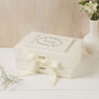 'For An Angel' Ivory Card Memory Box With Ribbon, thumbnail 1 of 2
