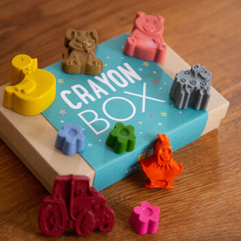 Set Of Nine Gift Boxed Farm Themed Wax Crayons, 3 of 6