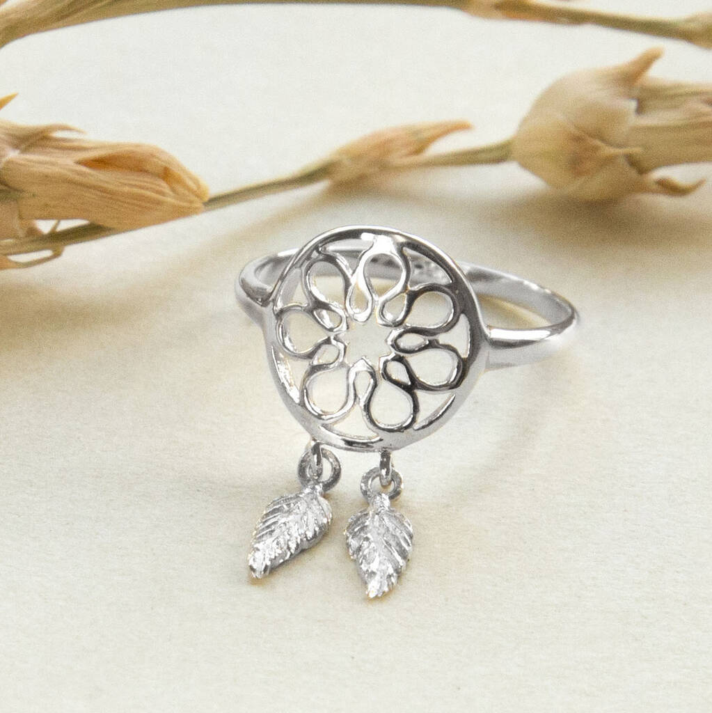 Sterling Silver Dream Catcher Ring By Martha Jackson Sterling Silver