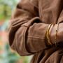 Elya Chunky Organic 18ct Gold Plate Cuff, thumbnail 4 of 5