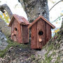 Set Of Two Barkwood Birdhouse Nest Boxes, thumbnail 1 of 6