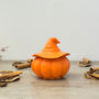 Orange Halloween Pumpkin House Decorative Sweet Bowl, thumbnail 9 of 10