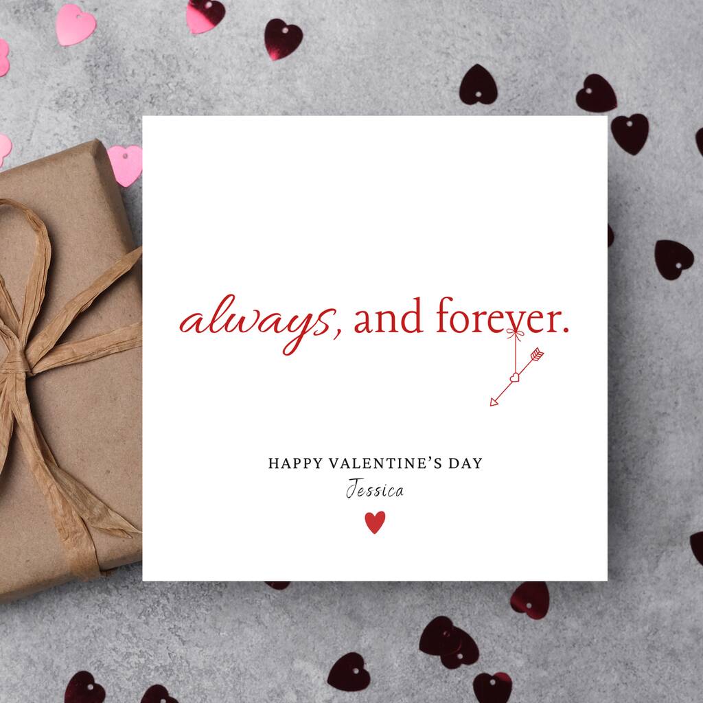 Romantic Valentine's Day Card For Girlfriend, Wife, Partner