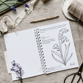 Colouring Wildflower Notebook, 3 of 11