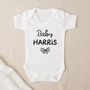 Bow Design Personalised Babygrow, thumbnail 1 of 3