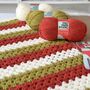 Granny Stripe Crochet Blanket Kit, thumbnail 1 of 7