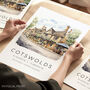 Cotswolds England Travel Poster, thumbnail 1 of 7