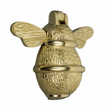 Brass Bumble Bee Door Knocker Brass Finish, 2 of 3