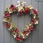 Vintage Floral Heart Wreath, thumbnail 1 of 4