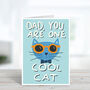 Cool Cat Father's Day Card, thumbnail 2 of 3