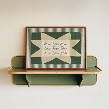 Love Love Love You Patchwork Stripe Print, 4 of 10