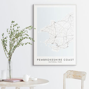 Pembrokeshire Coast National Park Map Print, 2 of 4