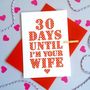 Personalised Wedding Countdown Card, thumbnail 1 of 4