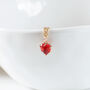 Tiny Red Heart Necklace, thumbnail 1 of 9