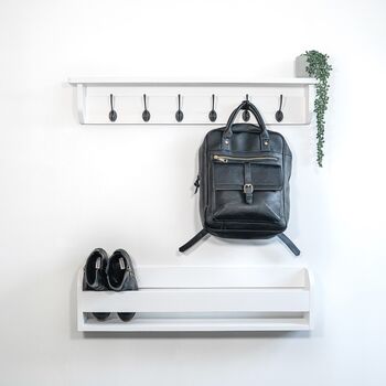 Oak Shoe Rack, Shoe Storage, Wooden Shoe Rack, 9 of 11