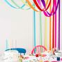 Rainbow Crepe Paper Decorative Streamers, thumbnail 1 of 3