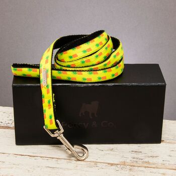 The Soho Yellow Pineapple Botanical Dog Lead, 2 of 5