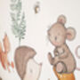 Children's Woodland Animals Wall Decal Stickers, thumbnail 3 of 11