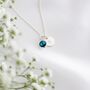 Personalised Birthday Necklace – Birthstone And Initial Gift For Her, thumbnail 7 of 10