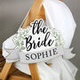 Personalised The Bride Wooden Hanging Decoration, thumbnail 3 of 5