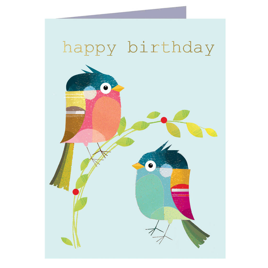 Mini Birdie Birthday Card By Kali Stileman Publishing ...