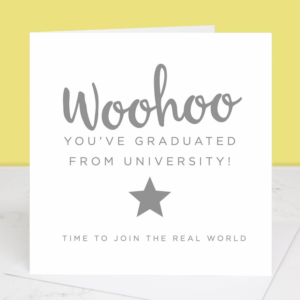 Woohoo Graduation Card By Slice of Pie Designs