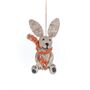 Handmade Felt Harlow The Hare Decoration, thumbnail 2 of 2