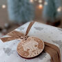 Wooden Animal Christmas Gift Tags, thumbnail 3 of 4