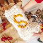 Personalised Jumbo Hand Knitted Christmas Stocking, thumbnail 7 of 10